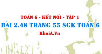 Bài 2.48 trang 55 SGK Toán 6 tập 1 Kết nối tri thức